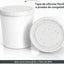 Recipientes helado 2unid 1qt con tapa silicona blanco