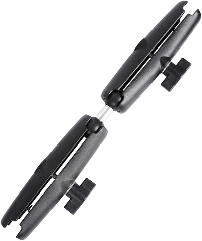 Brazo doble enchufe extensible adaptador bola 1" comp RAM B