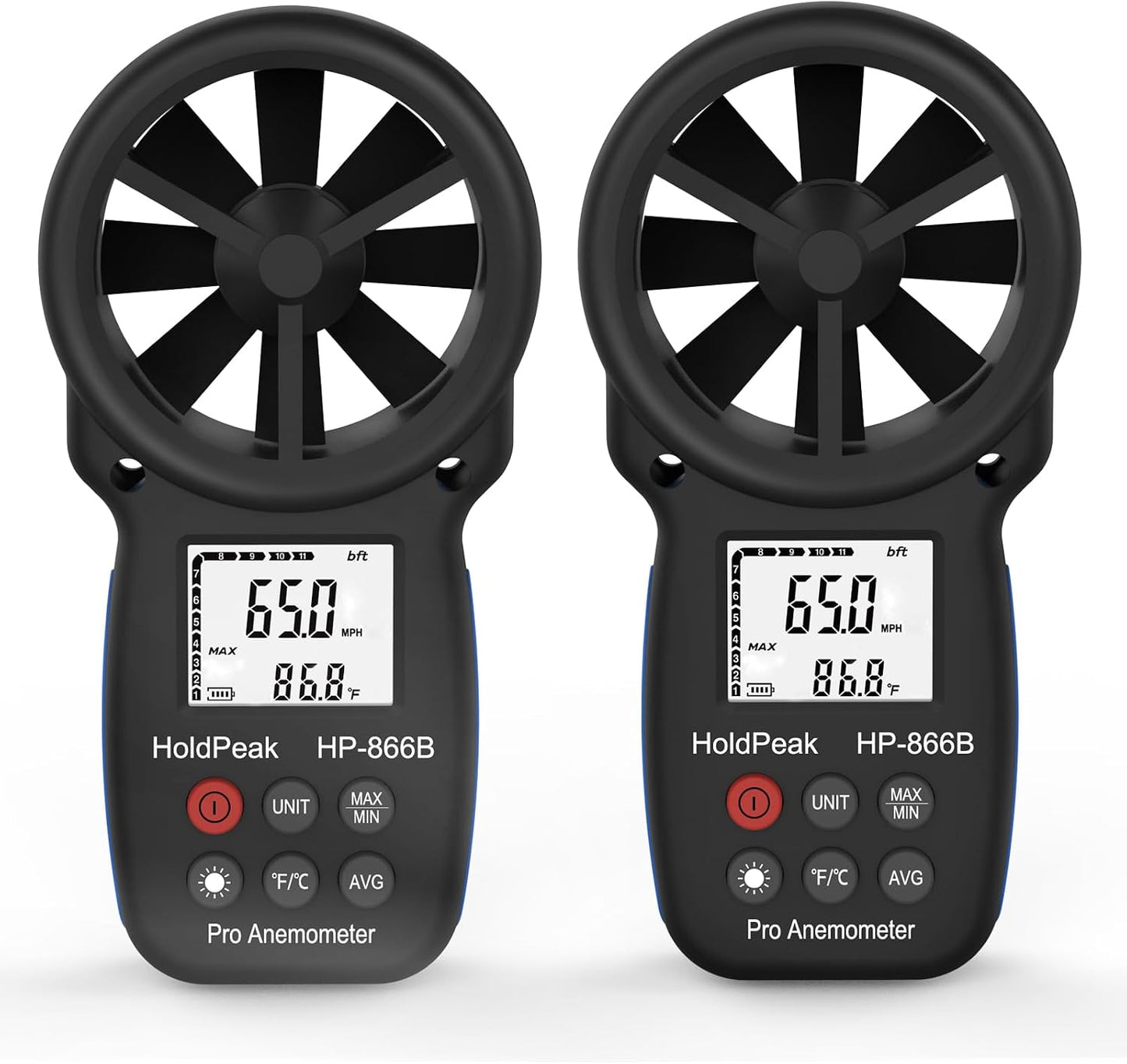 Anemómetro digital HVAC medidor velocidad aire