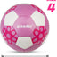 Balón fútbol tamaño 3 4 rosa y blanco para niñas