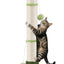 Poste rascador gatos 45pulg sisal con juguetes