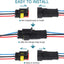 Conector 3 pines automotriz resistente agua