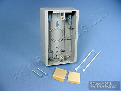 Caja trasera superficie Single Gang 1.45 gris