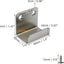 10 Pzas Soporte Gancho Azulejos Acero Inox Plata
