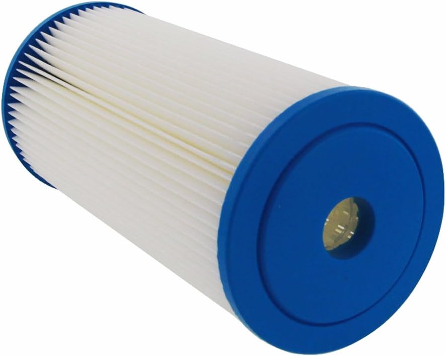 Filtro agua plisado universal 4.5x10pulg 1micrón lavable