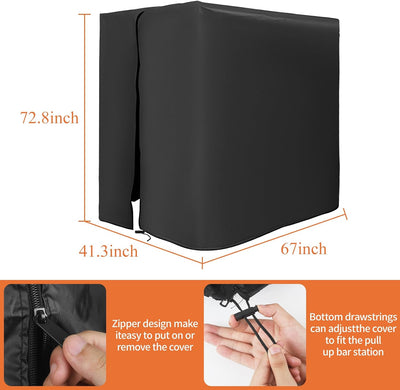 Funda gimnasio impermeable 600D Oxford con cremallera