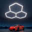 Luces LED hexagonales garaje 105W 12600LM 6500K