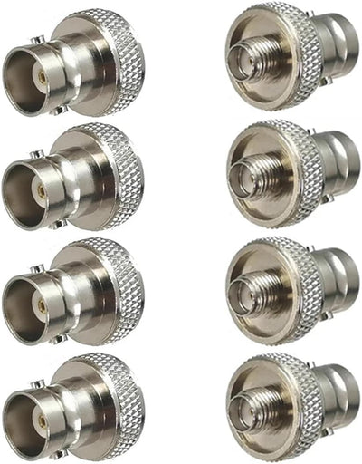 8 Pzas Adaptador SMA hembra a BNC hembra para UV-5R