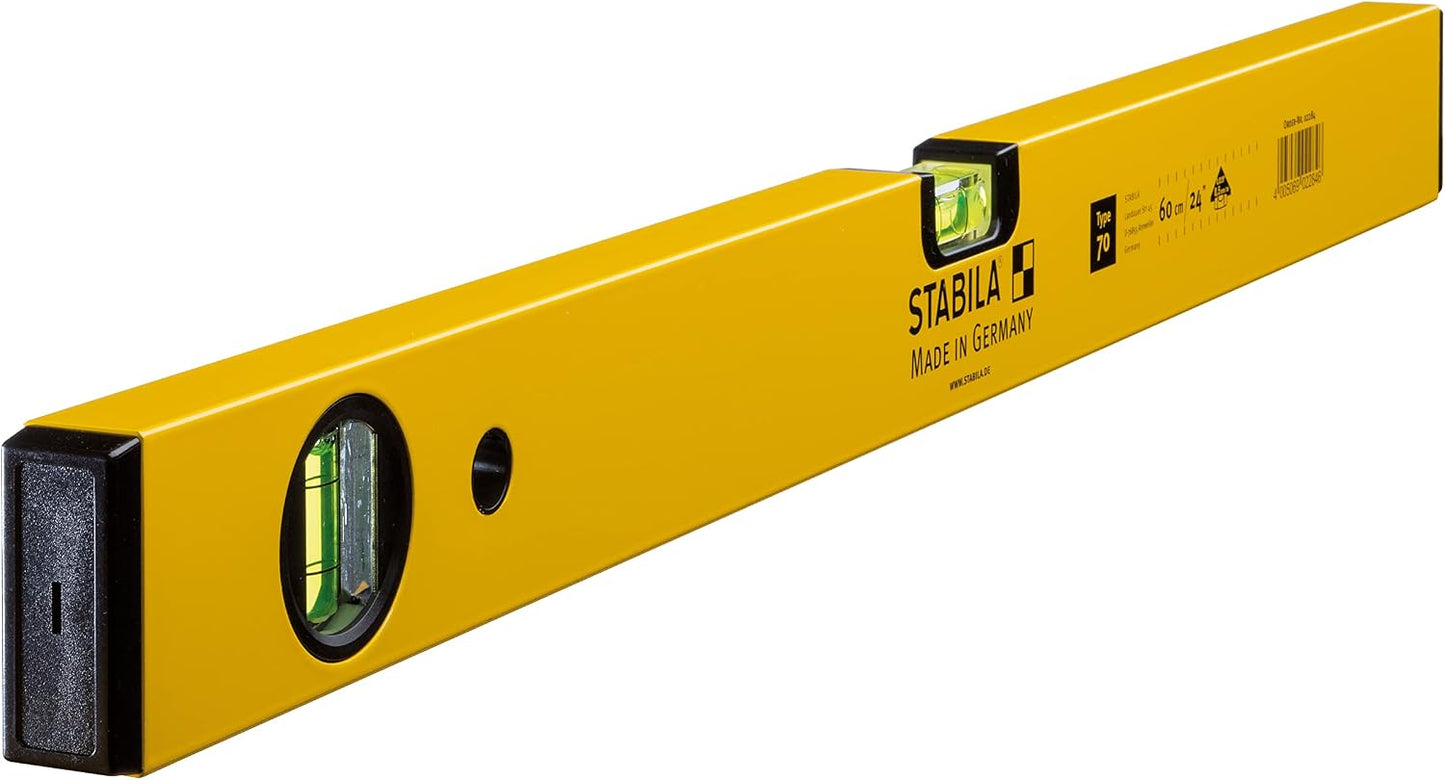 Vial nivel 2 pluma individual 23.6pulg Tipo 70 amarillo/negro