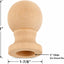 Remate madera poste bandera 1" tapa clavija set 2