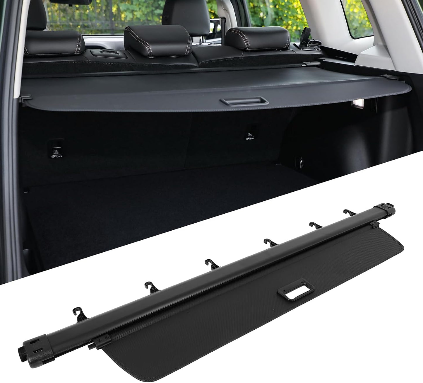 Cubierta cajuela Honda Pilot 3.5L con textura carbono
