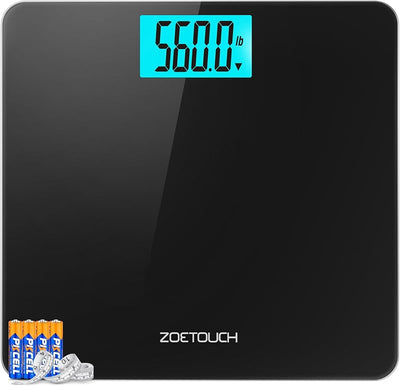 Báscula baño 560lb plataforma 12.2x12.9pulg LCD
