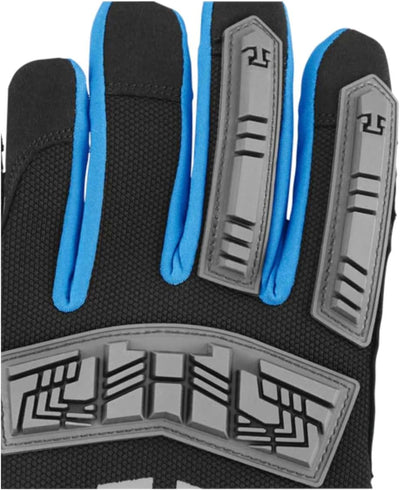 Guantes impacto protección agarre negro azul talla M