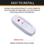 Interruptor de pared con luz LED roja para electrodomésticos