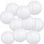 Linternas papel blanco redondas 12pulg decoración fiestas 10uds