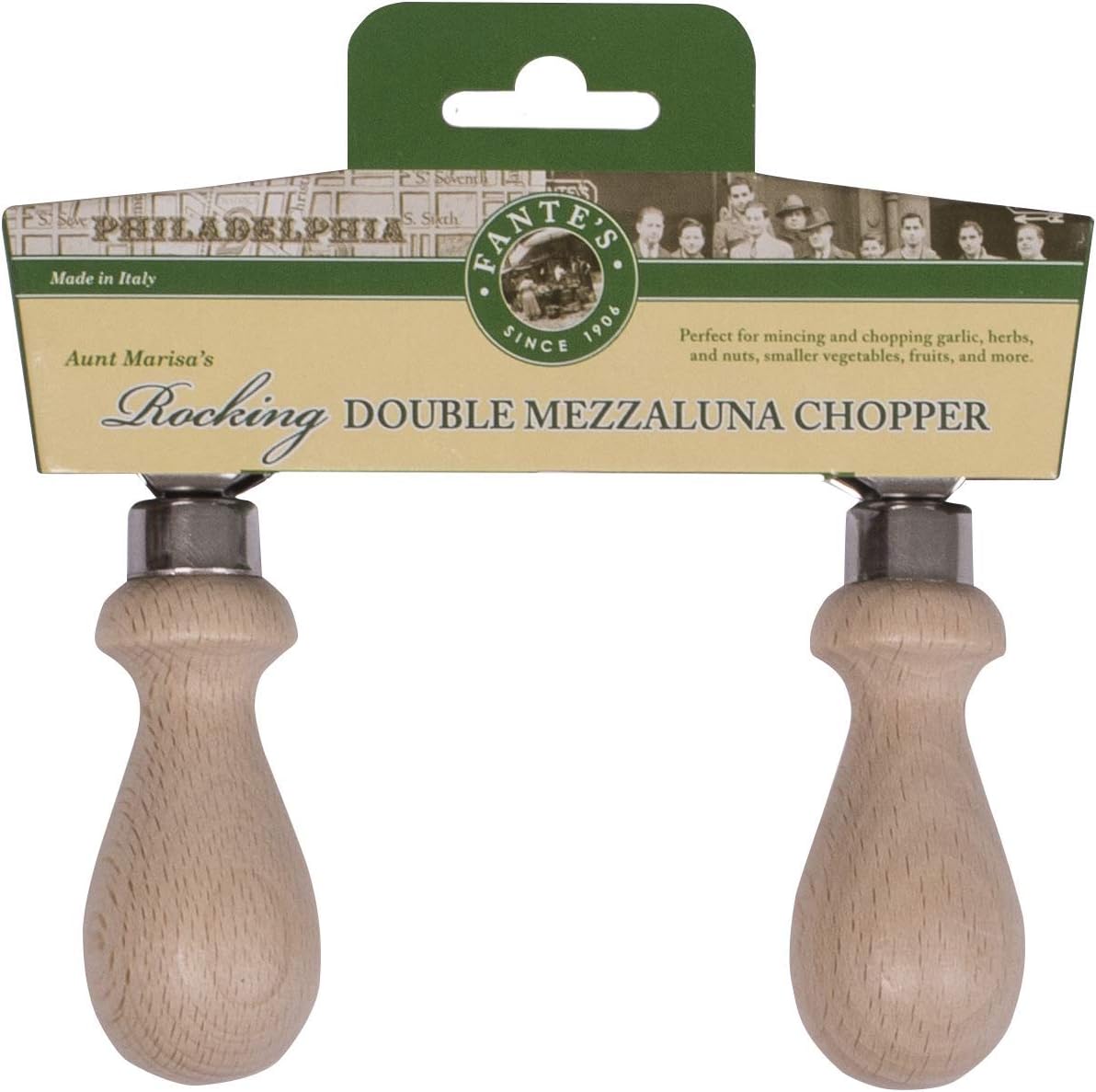Cuchillo mecedor acero inox 5.5pulg asa madera marrón