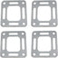 Junta codo escape comp Mercruiser 4 Pzas