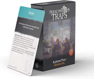 Baraja trampas D&D 5E 100 cartas 2.5x1.5x3.5 Negro