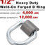Anillo D soldadura resistente 1/2" para remolques