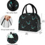 Bolsa almuerzo reutiliz. con gatos Cheshire cremallera