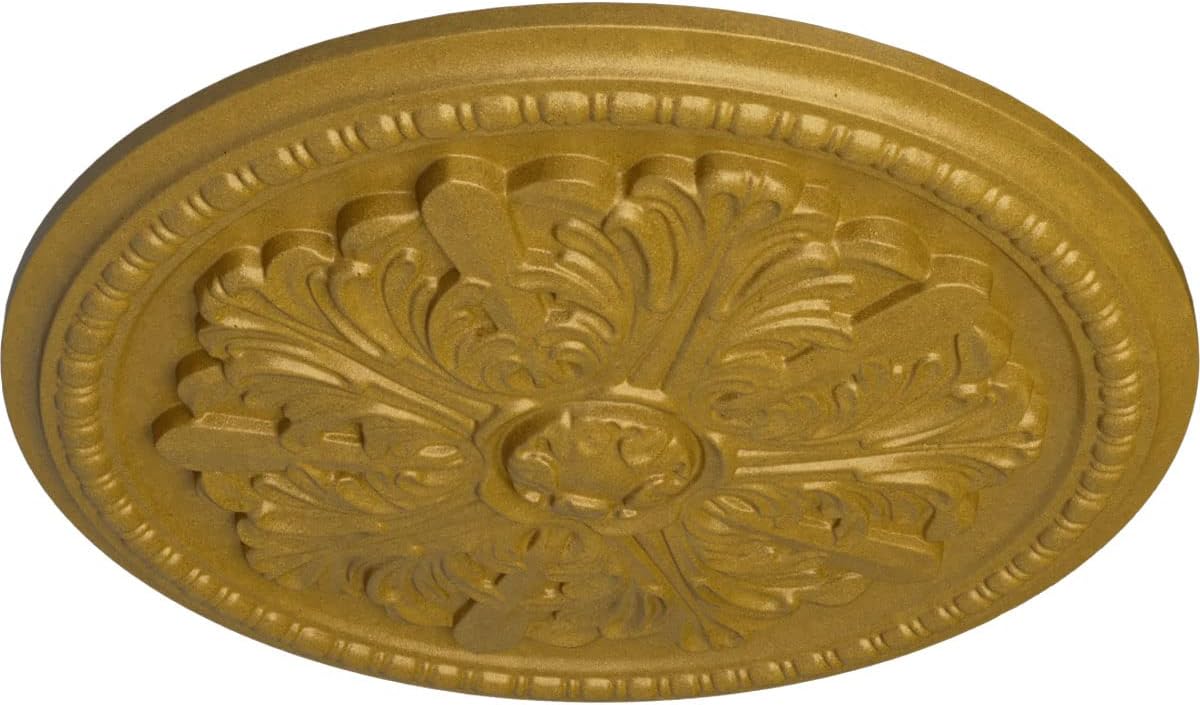 Medallón techo Swindon 16 7/8pulg dorado para toldos