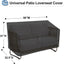 Funda impermeable sofá biplaza patio 58x32.5" UV resistente