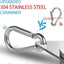 Anillos mástil bandera aluminio giratorios 360° antienredo
