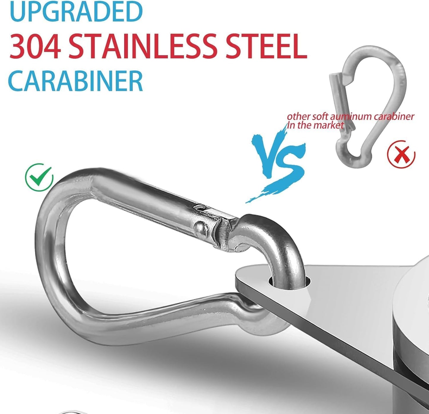 Anillos mástil bandera aluminio giratorios 360° antienredo