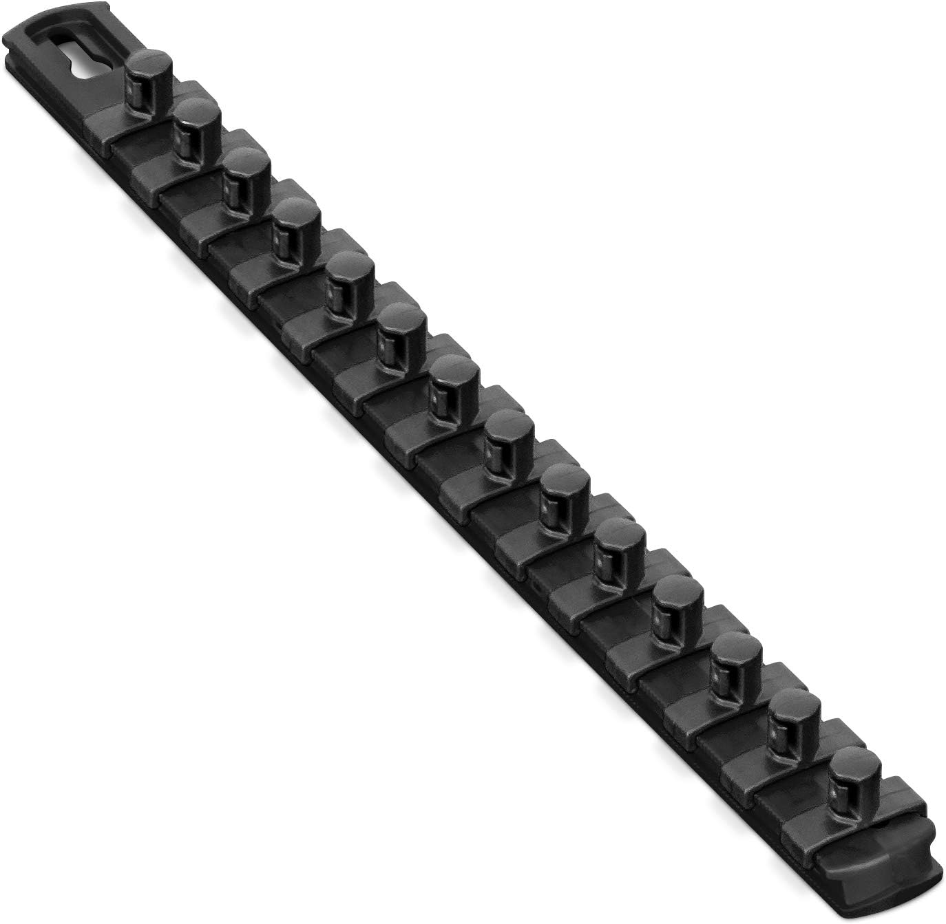 Organiz. enchufes magnético 13" con clips negro
