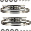 Soporte letreros acero inox 1.2-7.9pulg resistente agua