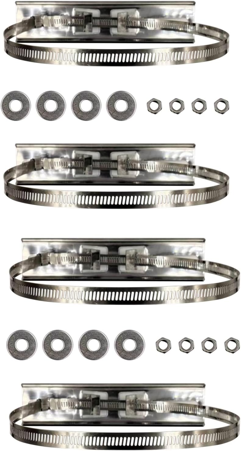 Soporte letreros acero inox 1.2-7.9pulg resistente agua