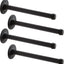 4 Barras Ropa Pared 12" Soportes Resistentes Negro