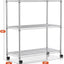 Estante 3 niveles carga 750lb 24x14" cromado