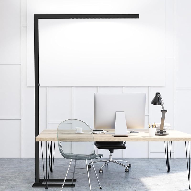 Lámpara pie LED 77pulg regulable para oficina sala