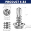 Tornillos chapa autoperforantes acero inox 410 #10x1/2 100uds