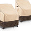 2 Fundas Silla Patio 40x40x36pulg 600d Resistente Agua Caqui
