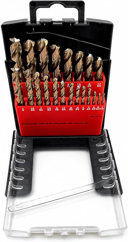 Set 21 Pzas Brocas Cobalto M35 HSS 1/16-3/8