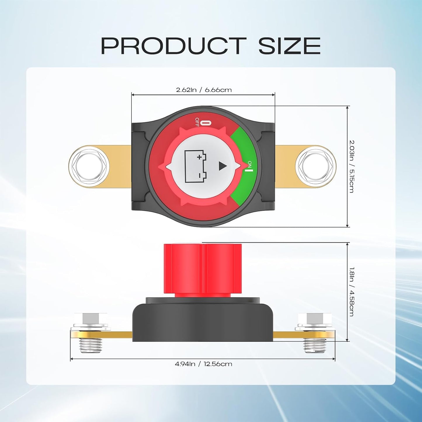 Interruptor corte batería 12-48V para auto caravana barco