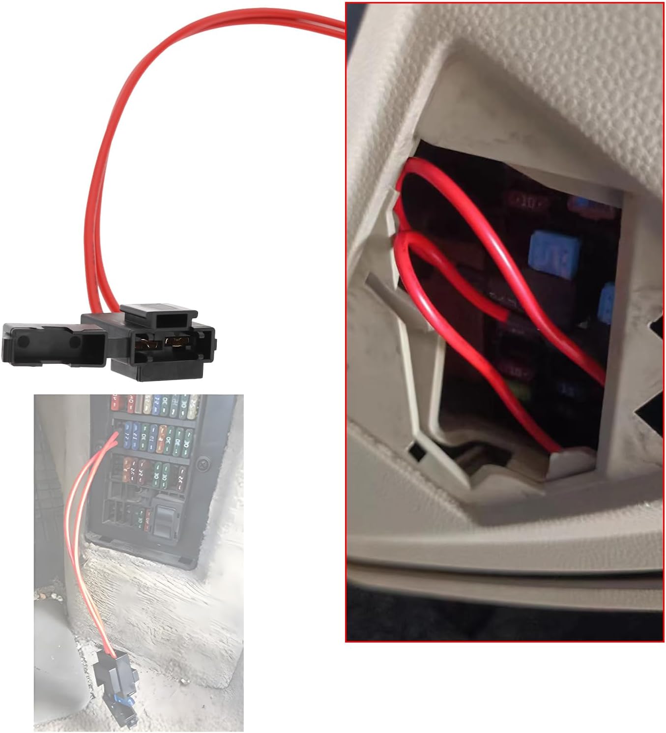 2 Conectores Portafusibles 32V 20A 16AWG para Vehículo
