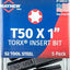 Broca Torx T50 x 1pulg paquete 5