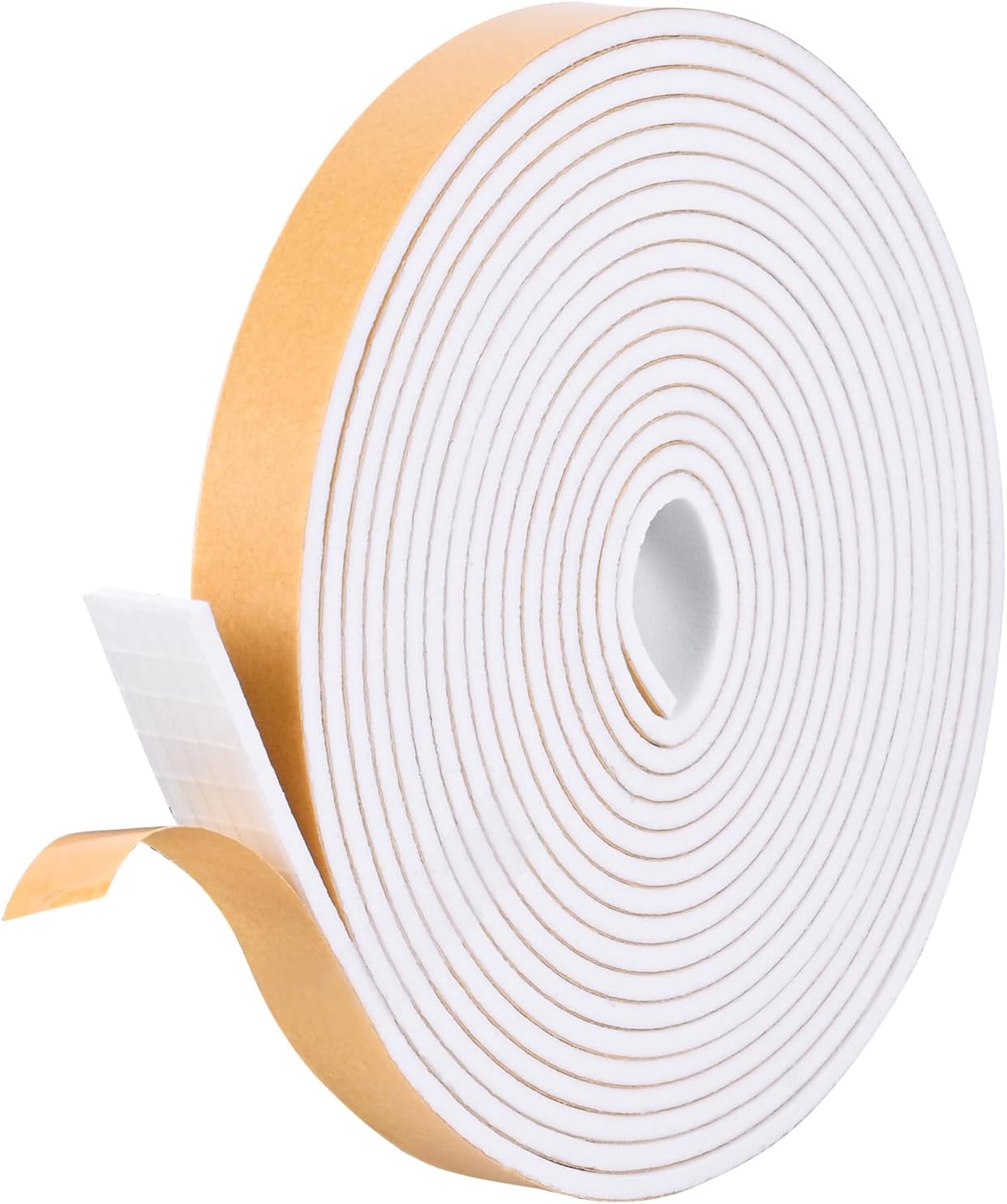 Cinta espuma autoadhesiva 1/2x1/8pulg 26ft aislamiento