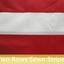 Bandera EE.UU. 3x5ft bordada doble costura rayas latón