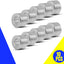 10 Espaciadores Aluminio 0.24x0.47x0.31pulg