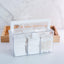 Soporte hisopos Qtip con asa 3 compartimentos
