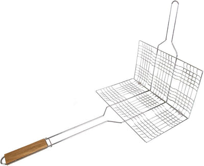 Parrilla para Cocina y Acampar de Acero Inox Portátil