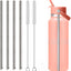 Popotes de metal para botella ancha con cepillos de acero inoxidable