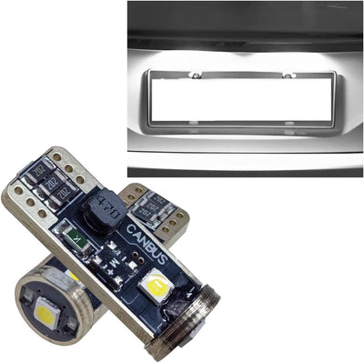 2 Pzas LED T10 6000K Chipset 194 W5W Coche Interior