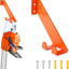 Soporte motosierra 3en1 10pulg acero para garaje