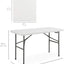 Mesa plegable portátil plástico 6' para interior y exterior