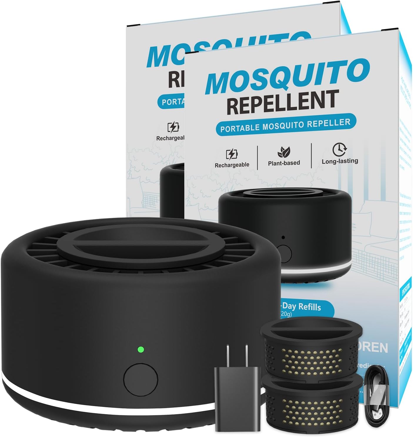 Repelente mosquitos al aire libre reciclable 2 pzas listo para usar